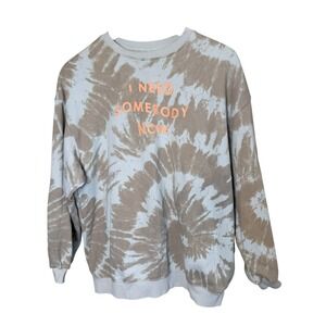 Shawn Mendes Official I Need Somebody Now Tie-Dye Oversized Sweatshirt‎ Small